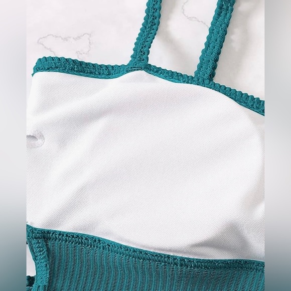 Women’s One Piece Swimsuit Ribbed - Picture 5 of 9